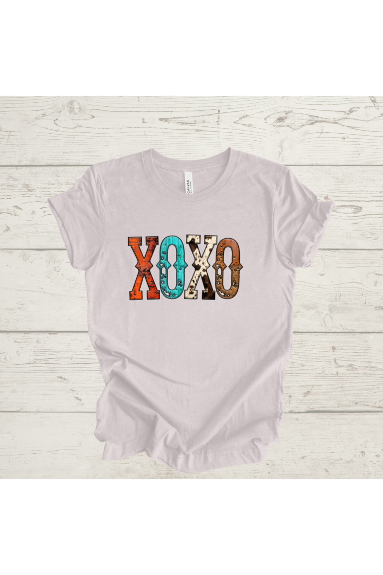 XOXO Western Print Graphic Tee