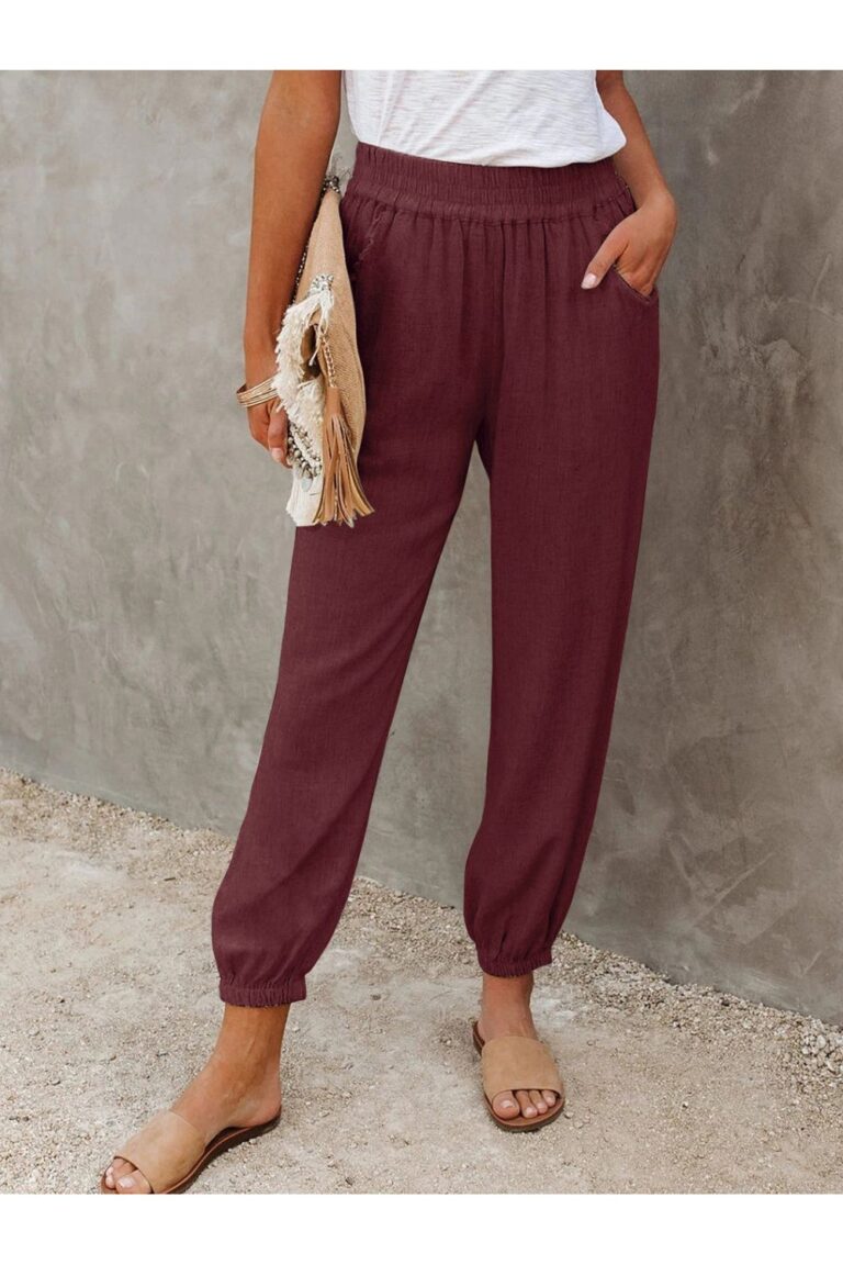 High Waist Cropped Pants